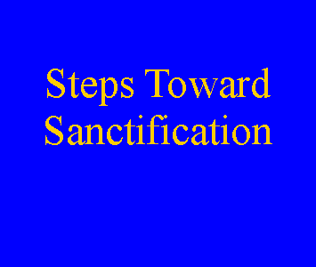 Text Box: Steps Toward Sanctification